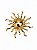 Broche Sol Dourado - Imagem 1