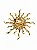 Broche Sol Dourado - Imagem 2