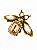 Broche Borboleta Cravejada - Imagem 1