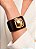 Bracelete Marrom com Detalhe Dourado - Imagem 3