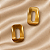 Brinco Retangular Dourado Vazado - Imagem 1