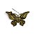 Broche Borboleta Cravejada Esverdeado - Imagem 3