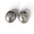 Brinco Oval Prata Fosco - Imagem 1