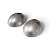 Brinco Oval Prata Fosco - Imagem 2