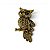 Broche Coruja Cravejada - Imagem 2