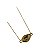 Colar Pingente Orgânica Dourado - Imagem 2