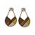 Brinco Madeira com Dourado - Imagem 1