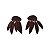 Brinco Cinco Pingentes Bordo - Imagem 1