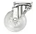 RODIZIO SILICONE 75MM S/ FREIO 35KG - Imagem 1