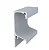 PERFIL ARAPUXE PUXADOR 046/TL 18MM TAMPA ALUMINIO FOSCO - Imagem 1