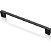 PUXADOR ITALYLINE RIGORE 096mm PRETO - Imagem 1