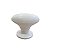 PUXADOR INDART OVAL GRANDE BRANCO C/ BASE BRANCA - Imagem 1