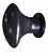 PUXADOR INDART OVAL GRANDE PRETO - Imagem 1