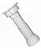 PE PLASTICO 4 FUROS BRANCO 192mm - Imagem 1