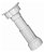 PE PLASTICO 4 FUROS BRANCO 264mm - Imagem 1