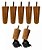CONJUNTO PE DE MADEIRA 120 CAMA BOX CASAL IPE - Imagem 1