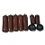 CONJUNTO PE DE MADEIRA 120 CAMA BOX CASAL MOGNO - Imagem 1