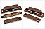 FECHO MAGNETICO DUPLO MARROM - para móveis - Imagem 3