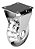 RODIZIO SILICONE FIXO 50mm - Imagem 1