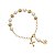 Pulseira Dezena Pérola 8mm/Strass 8mm Dour (Vidrinho) - Imagem 6
