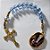 Dezena Medalha N. Sra. de Lourdes Dourado (Cristal Azul) - Imagem 1