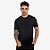 Camiseta Esportiva Dry Fit Masculina Poliéster Dry - Preto - Imagem 1