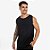 Camiseta Regata Esportiva Dry Fit Masculina - Preto - Imagem 1