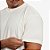Camiseta Streetwear Básica Lisa Masculina Gola Larga Algodão Premium - OffWhite - Imagem 4