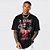 Camiseta Oversized Streetwear Masculina Bootleg Tupac - Preto - Imagem 1