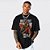Camiseta Oversized Streetwear Masculino/Feminino RedHot Light The Fuse - Preto - Imagem 1