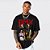 Camiseta Oversized Streetwear Masculina/Feminina Bootleg DMX - Preto - Imagem 1