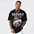 Camiseta Oversized Streetwear Masculina/Feminina Bootleg Eminem - Preto - Imagem 1