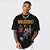 Camiseta Oversized Streetwear Masculina/Feminina Bootleg Migos Off Set - Preto - Imagem 1