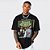 Camiseta Oversized Streetwear Masculina/Feminina Snoop Dogg Whiz Khalifa - Preto - Imagem 1