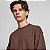 Camiseta Oversized Lisa Masculina Gola Larga Algodão Premium - Chocolate - Imagem 3