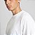 Camiseta Oversized Lisa Masculina Gola Larga Algodão Premium - Branco - Imagem 3