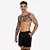 Bermuda Dryfit Com Short Térmico e Porta Toalha 2 Em 1 Liso - Preto - Imagem 6