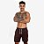 Short Bermuda de Linho Masculino com Cordão - Preto - Imagem 3
