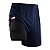 Kit 3 Bermudas Dryfit Com Short Térmico 2 Em 1 Liso - Preto Branco Azul Marinho - Imagem 7