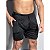Kit 3 Bermudas Dryfit Com Short Térmico 2 Em 1 Liso - Preto - Imagem 4