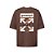 Camiseta Oversized Streetwear Masculina Estampa Costas Superior LA - Imagem 1