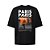 Camiseta Oversized Streetwear Masculina Estampa Costas Paris Urban - Imagem 3