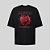 Camiseta Oversized Streetwear Masculina Estampa Costas Bleed Heart - Imagem 7