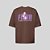 Camiseta Oversized Streetwear Masculina Estampa Costas Flwr Flower - Imagem 5