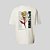 Camiseta Oversized Streetwear Masculina Estampa Costas Futurist Rose Flower - Imagem 5