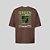 Camiseta Oversized Streetwear Masculina Estampa Costas Green Wave - Imagem 5