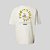 Camiseta Oversized Streetwear Masculina Estampa Costas Plumeria Flower - Imagem 1