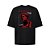 Camiseta Oversized Streetwear Masculina Estampa Costas Silence Because - Imagem 3