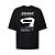 Camiseta Oversized Streetwear Masculina Estampa Costas Smile 775 - Imagem 3