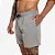 Short Masculino Moda Praia Tactel Secagem Rápida Liso com Bolsos - Cinza - Imagem 1
